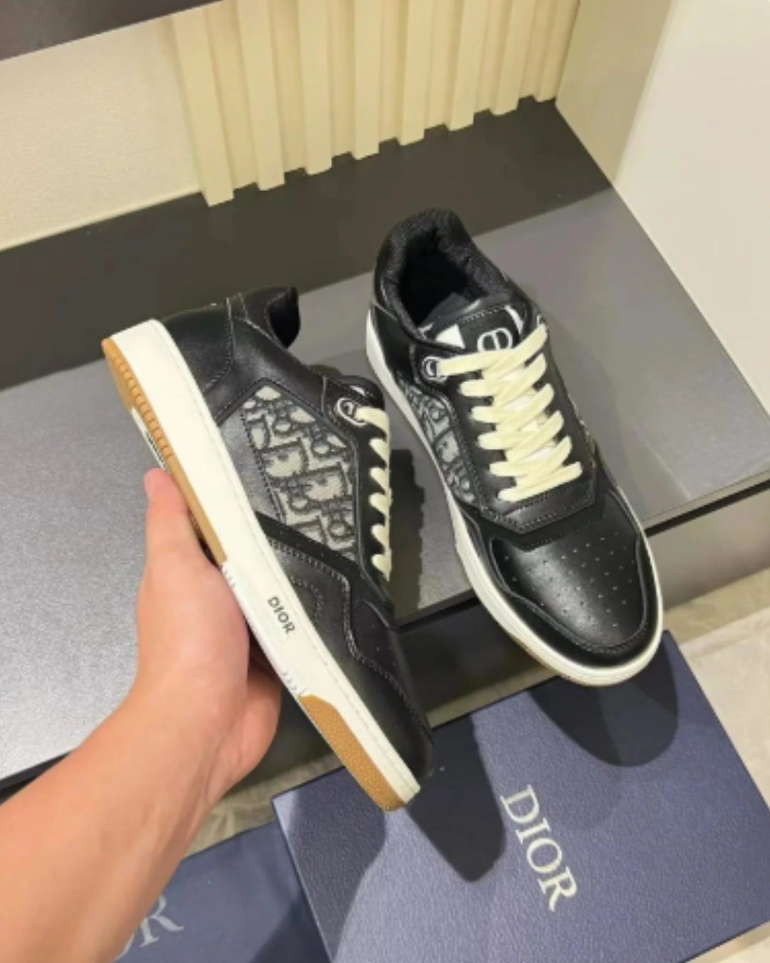 Luxury Black Reflective Runner – Limited Edition