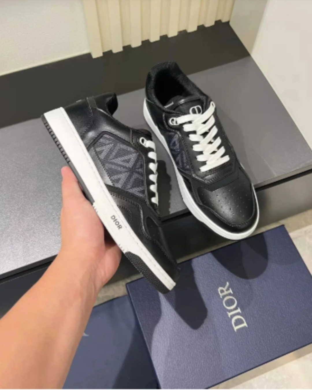 Luxury Black Reflective Runner – Limited Edition