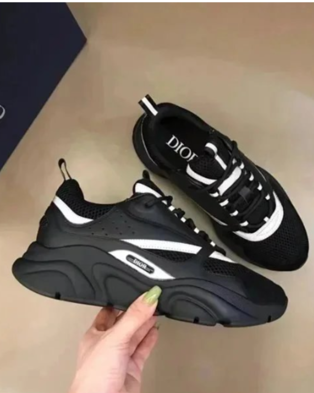 Luxury Black Reflective Runner – Limited Edition