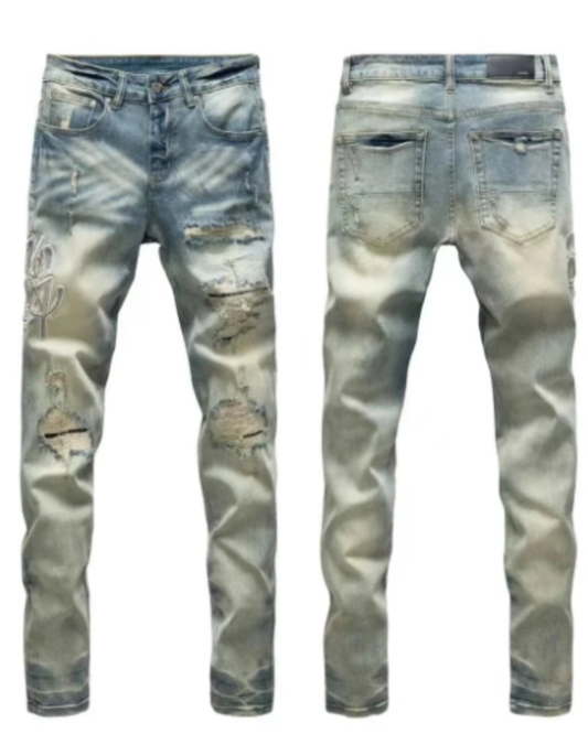 Amiri Distressed Luxury Denim – Limited Edition