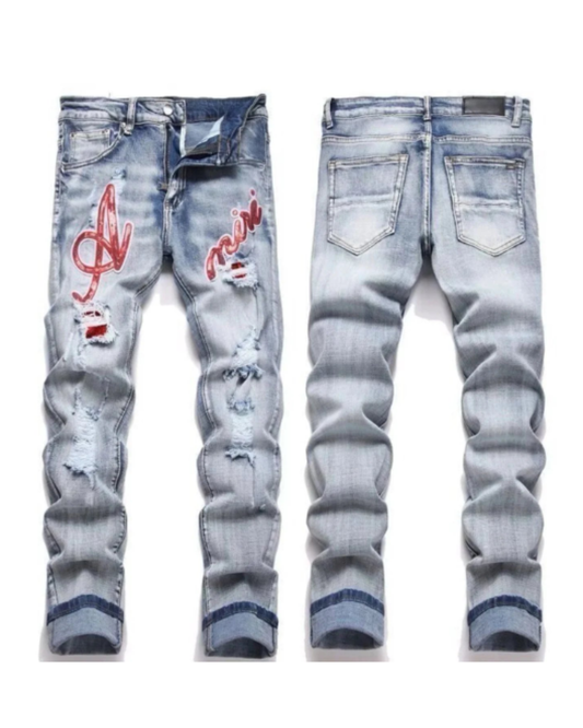 Amiri Distressed Luxury Denim – Limited Edition