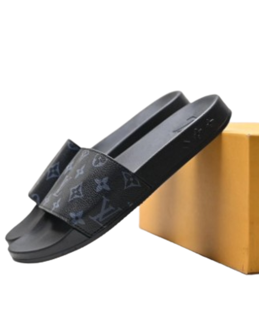 Louis Vuitton Monogram Eclipse Slides