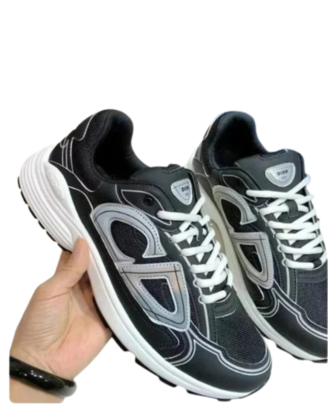 Luxury Black Reflective Runner – Limited Edition