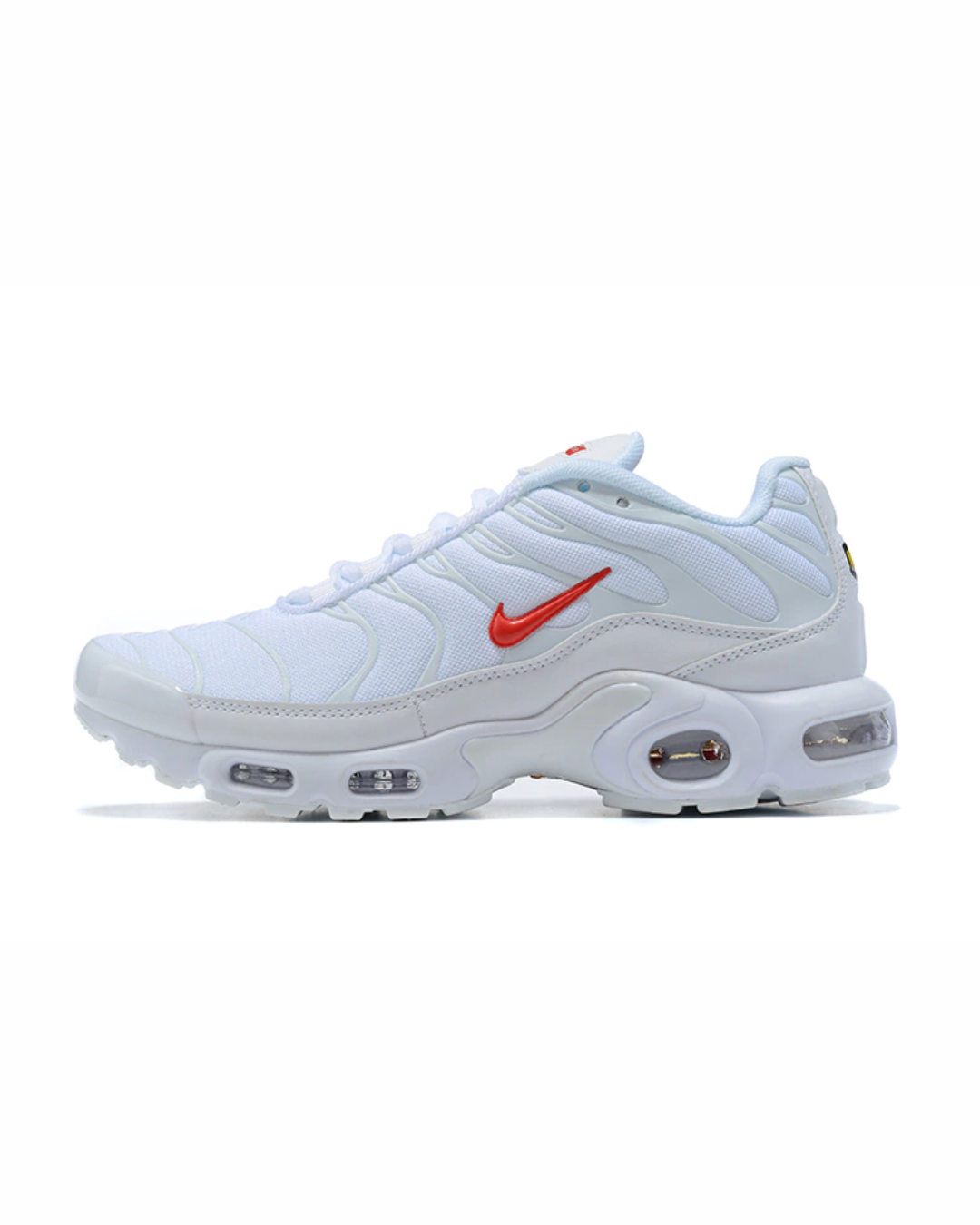 Nike Air Max Plus TN – White/Red Swoosh