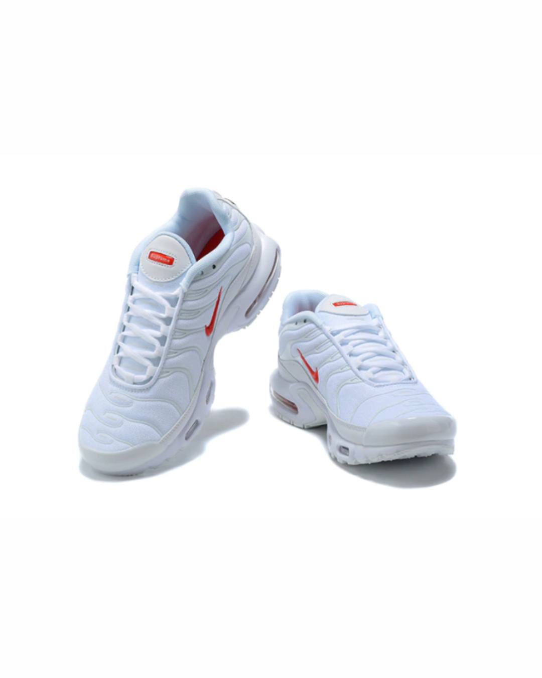 Nike Air Max Plus TN – White/Red Swoosh
