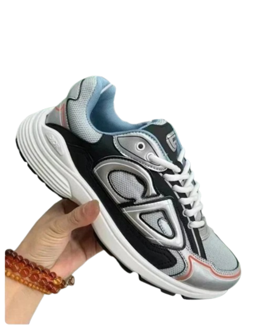 Luxury Black Reflective Runner – Limited Edition