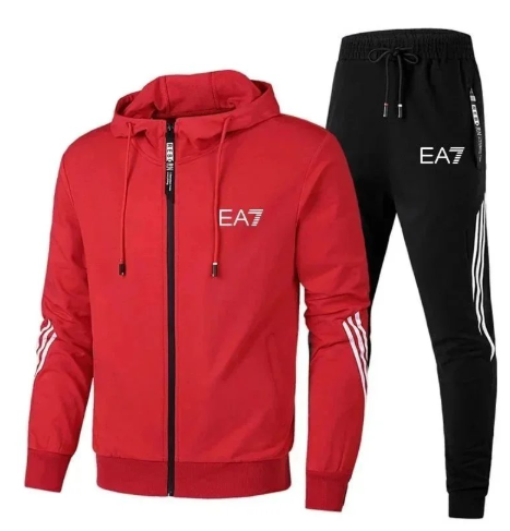 EA7 Emporio Armani “Essential Edition” Tracksuit – Red