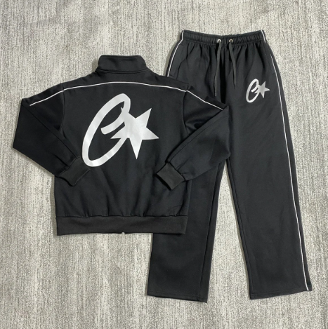 Corteiz “Signature Edition” Tracksuit – Black