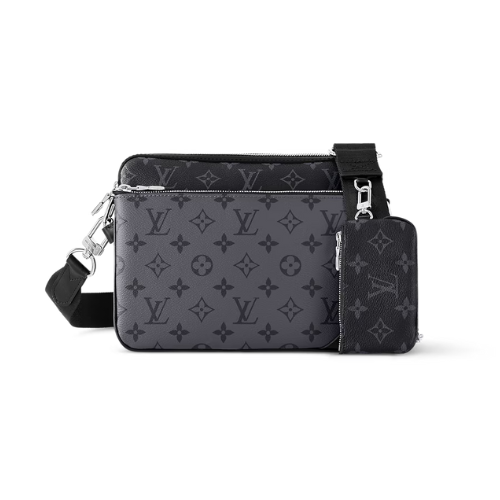 Louis Vuitton Monogram Eclipse Cross-Body Bag – Black/Graphite