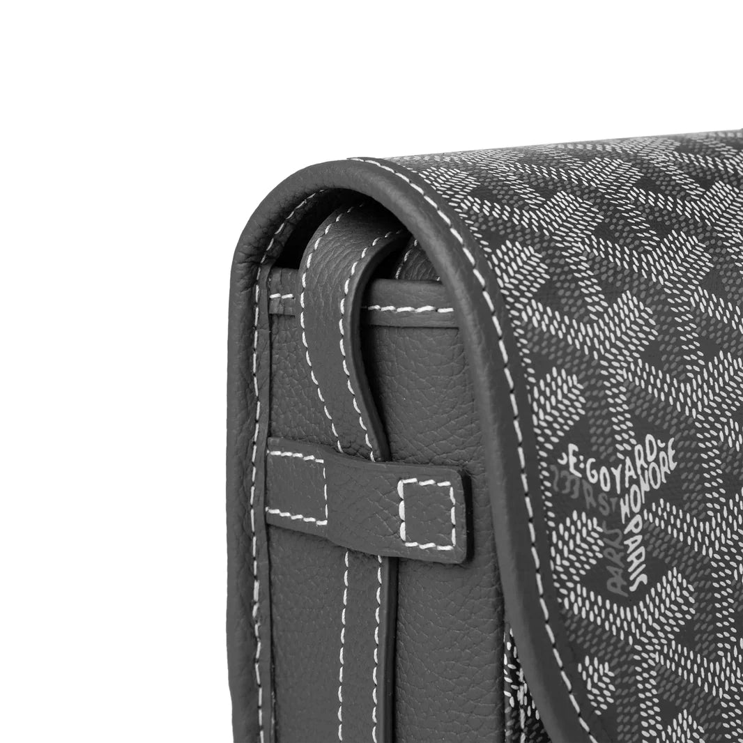 Goyard Goyardine Belvedere II Grey PM Messenger Bag