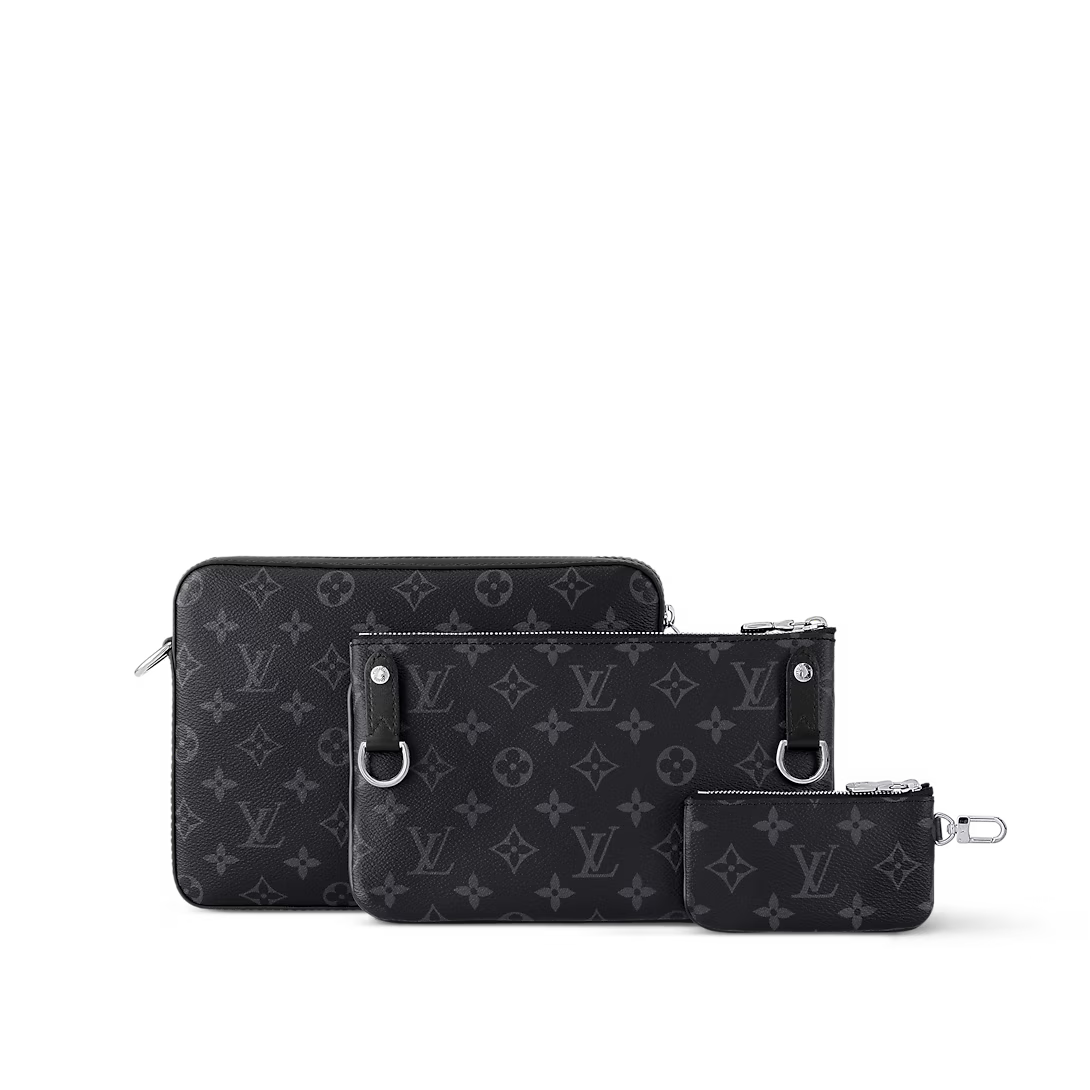 Louis Vuitton Monogram Eclipse Cross-Body Bag – Black/Graphite