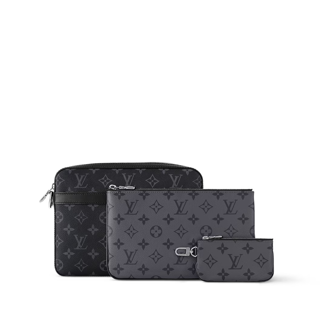 Louis Vuitton Monogram Eclipse Cross-Body Bag – Black/Graphite