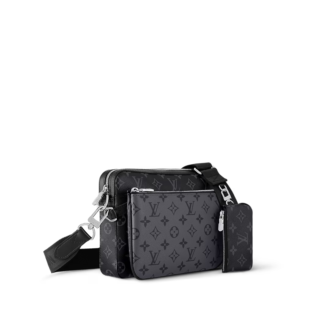 Louis Vuitton Monogram Eclipse Cross-Body Bag – Black/Graphite