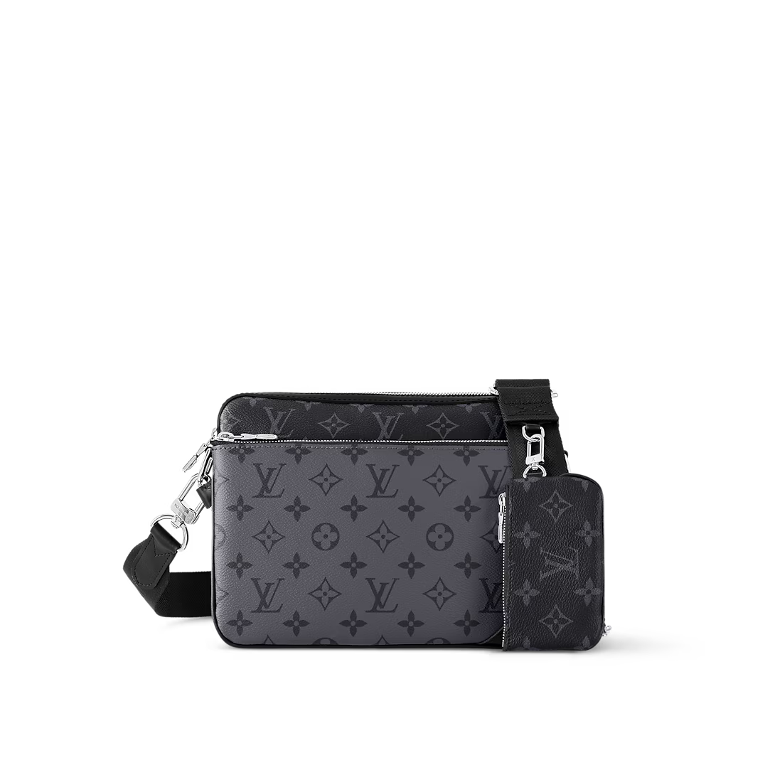 Louis Vuitton Monogram Eclipse Cross-Body Bag – Black/Graphite