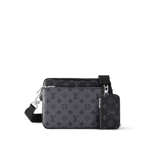 Louis Vuitton Monogram Eclipse Cross-Body Bag – Black/Graphite